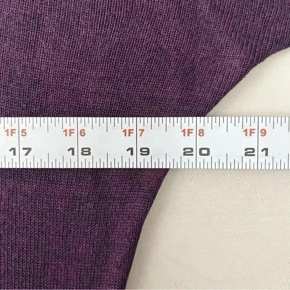 Ricki's Sweater Lightweight Draped Fit Crewneck Dolman Sleeve Pullover Purple XS - Picture 12 of 16